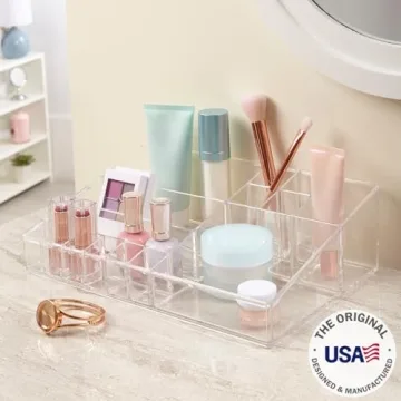 STORi Audrey Clear Vanity Makeup Organizer for Cosmetics