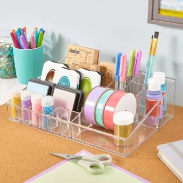 STORi Audrey Clear Vanity Makeup Organizer for Cosmetics
