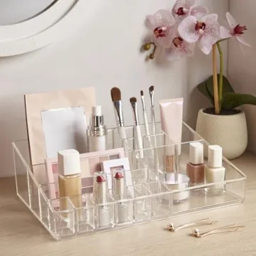 STORi Audrey Clear Vanity Makeup Organizer for Cosmetics