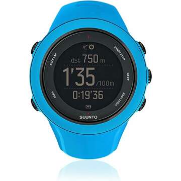Suunto Ambit3 Sport Watch 2014 Blue GPS Heart Rate