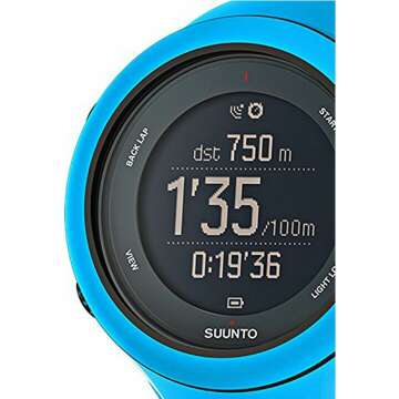Suunto Ambit3 Sport Watch 2014 Blue GPS Heart Rate