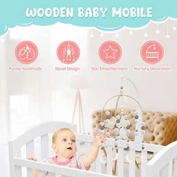 Boho Baby Mobile Handmade Nursery Decor for Kids