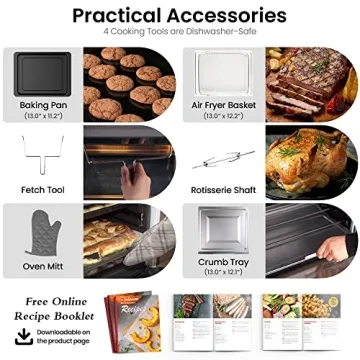 Hauswirt 26.5Qt Toaster Oven Air Fryer 10-in-1 Combo