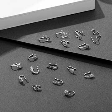 Stylish 25 Pcs Non-Piercing Fake Nose Rings Set for All