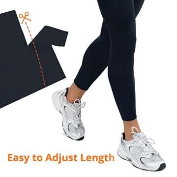 AKASO Womens Fleece Lined Leggings High Waisted Thermal Warm Yoga Pants Black, Medium