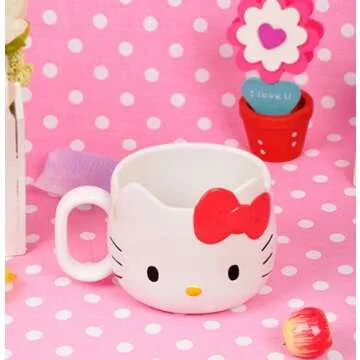 SANRIO KD1 Resin Mug, 1 Count (Pack of 1), hello kitty