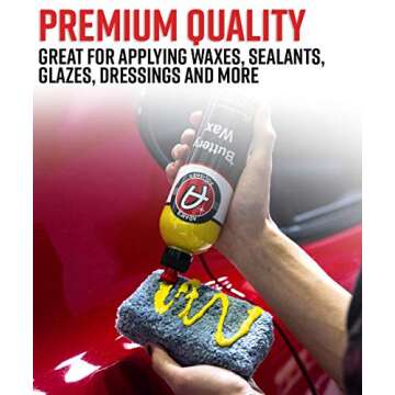 Adam's Polishes Plush Microfiber Applicator Pad (2 Pack) – Microfiber Sponge Car Detailing Applica...