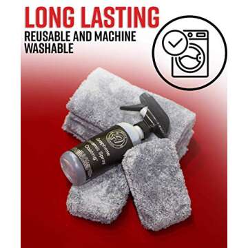 Adam's Polishes Plush Microfiber Applicator Pad (2 Pack) – Microfiber Sponge Car Detailing Applicators | Use with Ceramic Coating for Cars, Car Wax, Paint Sealants, Compound, Polish, Glazes & More