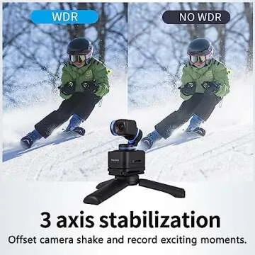 FeiyuTech Pocket 3 kit -Remote Handle &Camera 4K 60FPS Camera with Handheld 3-Axis Stabilizer, Pocket Action Camera, AI Tracking, Detachable Handle, Magnets for YouTube TikTok Video Vlog