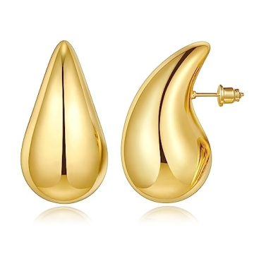 KissYan Gold Hoop Earrings - Stylish & Versatile Jewelry