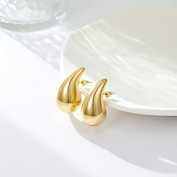 KissYan Gold Hoop Earrings - Stylish & Versatile Jewelry