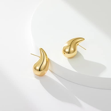 KissYan Gold Hoop Earrings - Stylish & Versatile Jewelry