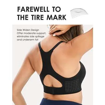 HOFISH Women’s Seamless Support Nursing Bras Medium Impact Maternity Nursing Sports Bras Full Bust Breastfeeding Bra Fit Wearable Pumps Pregnancy Postpartum Must-Have BlackBeige M