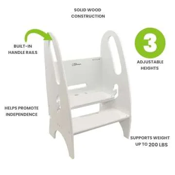 Little Partners Adjustable Toddler Step Stool for Independence