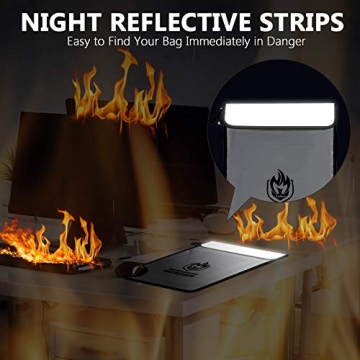 Fireproof Document Bag for Safe Storage of Valuables