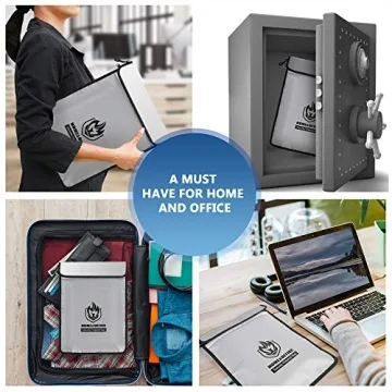 Fireproof Document Bag for Safe Storage of Valuables