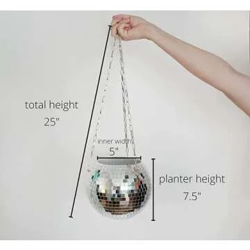 Stylish DADO Disco Ball Planter for Indoor Plants