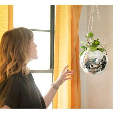 Stylish DADO Disco Ball Planter for Indoor Plants
