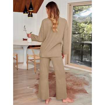 Stylish EFAN Two Piece Sweater Set - Cozy Loungewear!
