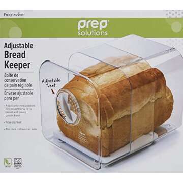 Prep Solutions by Progressive Expandable Bread Keeper with Adjustable Air Vent (Pack of 1)