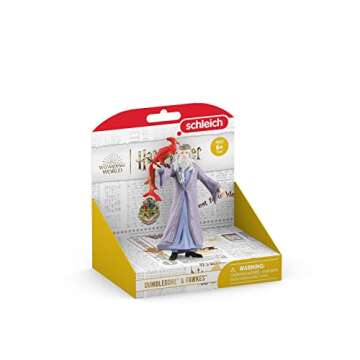Schleich Wizarding World of Harry Potter 2-Piece Set with Albus Dumbledore & Fawkes Figurines for Ki...