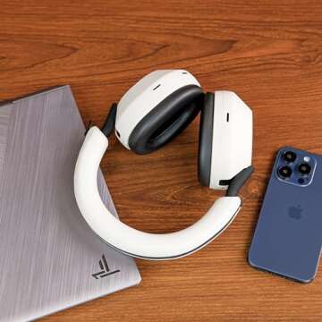 WC ShellZ XM5 - Protective Headphone Exterior Shell & Headband Covers for Sony WH1000XM5 Made by Wicked Cushions | Made with Premium Silicone | Silver