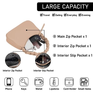 Emperia Braided Shoulder Bag for Women - Stylish & Lightweight