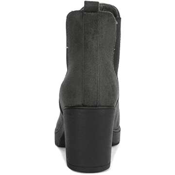 Stylish DREAM PAIRS Women's Chunky Heel Chelsea Ankle Boots