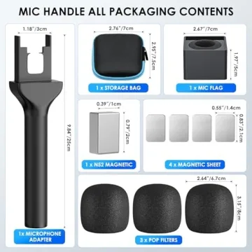 Handheld Adaptor for Interview Mic – Compatible with DJI & Rode