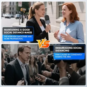 Handheld Adaptor for Interview Mic – Compatible with DJI & Rode