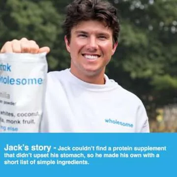 Vegan Chocolate Almond Protein Powder for Sensitive Stomachs