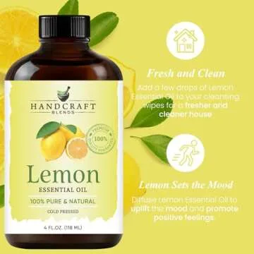 Handcraft Blends Lemon Essential Oil - 100% Pure & Natural
