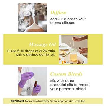 Handcraft Blends Lemon Essential Oil - 100% Pure & Natural