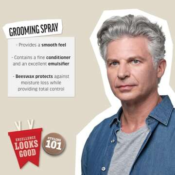 American Crew Men's Hair Spray, Variable Hold Grooming Spray, 8.45 Fl Oz