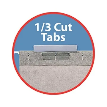 Smead Gray Hanging File Folders with Adjustable Tabs, 25 per Box