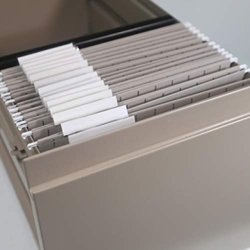 Smead Gray Hanging File Folders with Adjustable Tabs, 25 per Box
