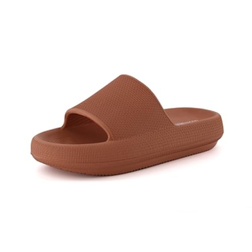 CUSHIONAIRE Feather Slides - Comfort & Style All Day for Women