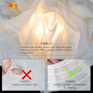 METHEDEECO 2PCS fabric Hot air balloon lampshade decorations hanging 14inch pendant light shade Gifts for children Nursery kid's living room chandelier new born baby room decor party decoration