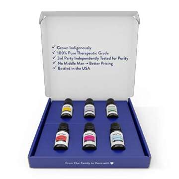 Aromatherapy Kits by Revive Essential Oils - 100% Pure Therapeutic Grade, Diffuser, Massage, Aromath...