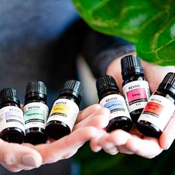Aromatherapy Kits by Revive Essential Oils - 100% Pure Therapeutic Grade, Diffuser, Massage, Aromatherapy (Basics Kit)