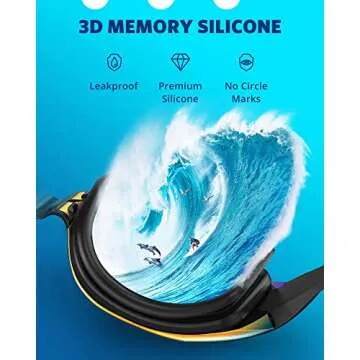 Aegend Swim Goggles, 2 Pack Swimming Goggles No Leaking UV Protection, Adjustable, Anti Fog Adult Men Women Youth, Aqua & Light Orange