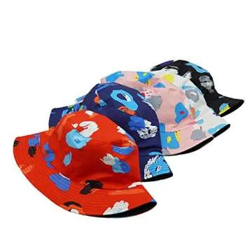 3 PCS Women Floppy Bucket Hat Set for Summer Outdoors