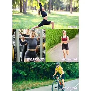 AMERICLOUD High Waisted Yoga Shorts with Pockets