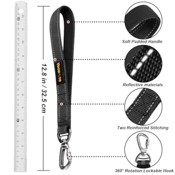 Durable Dog Harness Seat Belt with Reflective Features
