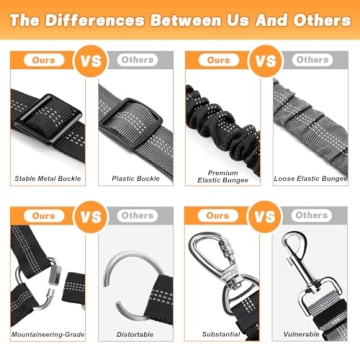 Durable Dog Harness Seat Belt with Reflective Features