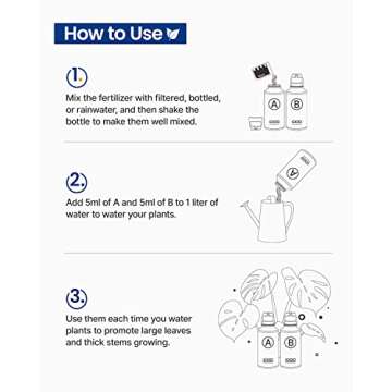 iDOO Plant Food 70 oz (2 Liter), All-Purpose Water Soluble A & B Nutrients, Liquid Concentrated Hydro Garden Fertilizer for Hydroponics System, Indoor Potted House Plants, Flowers, Vegetable