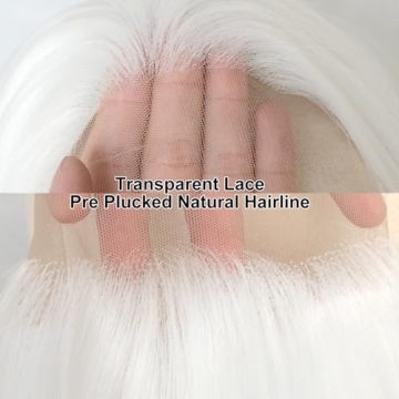 Luwigs Platinum White Synthetic Lace Front Wig for All Occasions