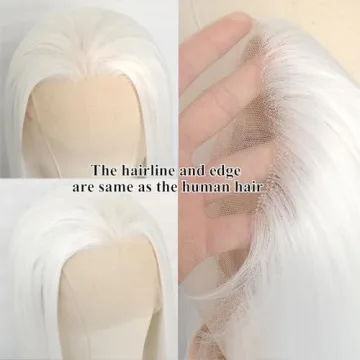 Luwigs Platinum White Synthetic Lace Front Wig for All Occasions