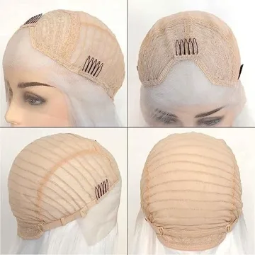 Luwigs Platinum White Synthetic Lace Front Wig for All Occasions