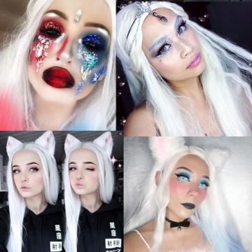 Luwigs Platinum White Synthetic Lace Front Wig for All Occasions